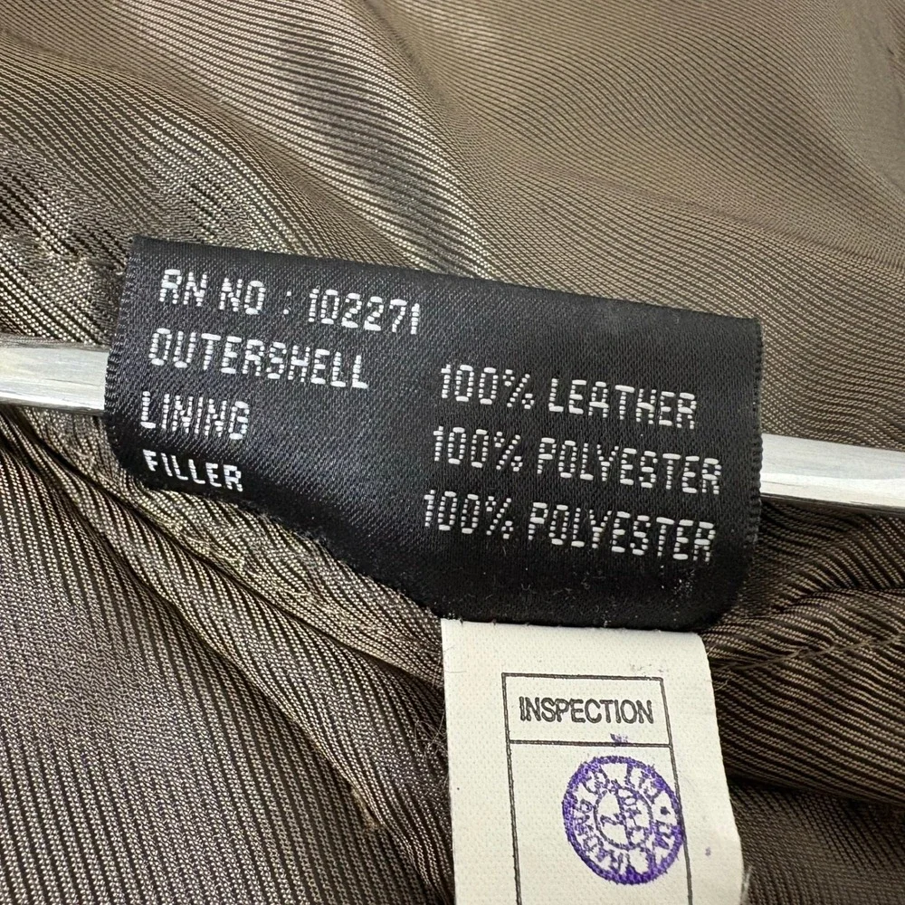 REILLY OLMES COLLECTION Jacket Men Small Dark Brown Soft Leather